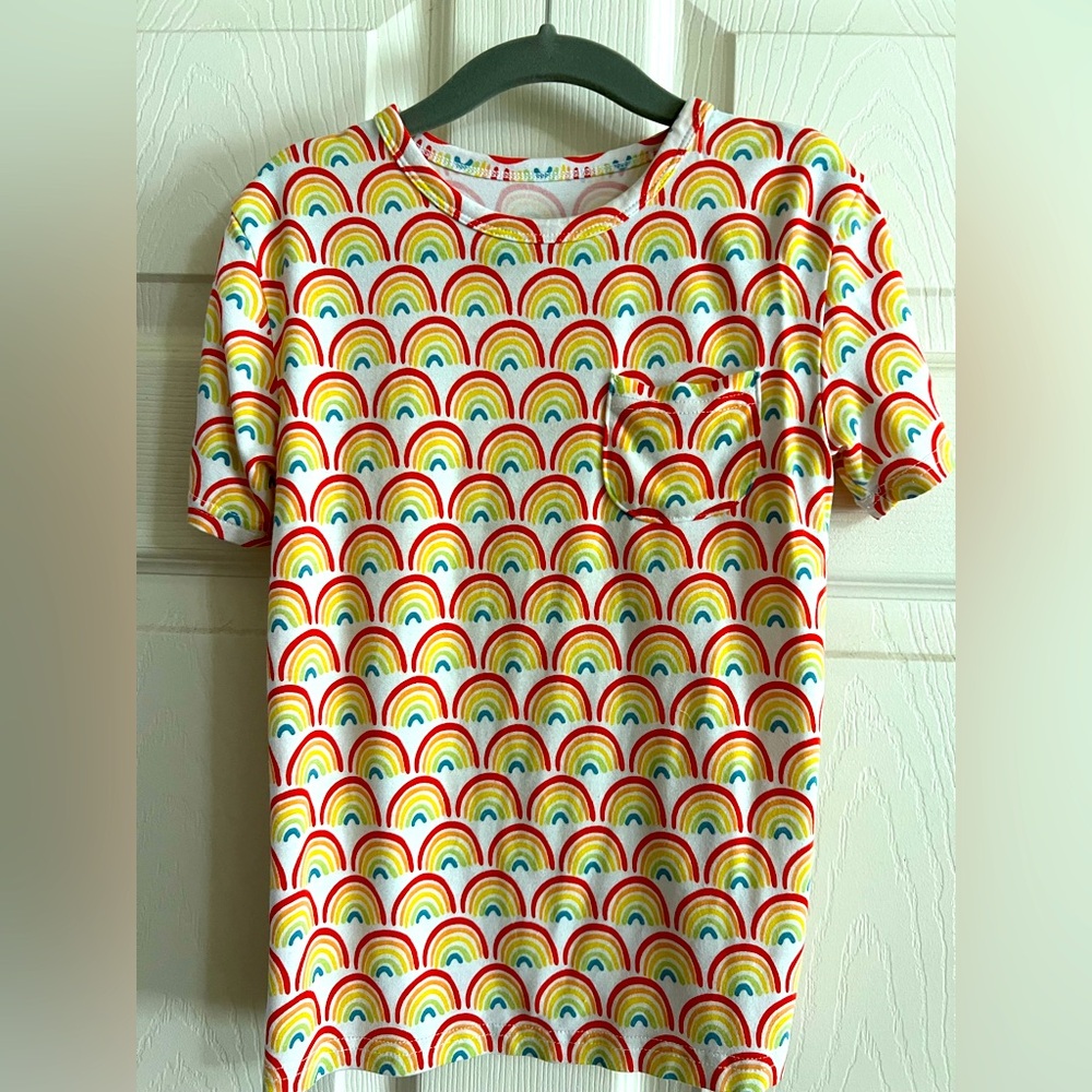 Little Sleepies Play Rainbow Patterned toddler 3T Kids Shirt